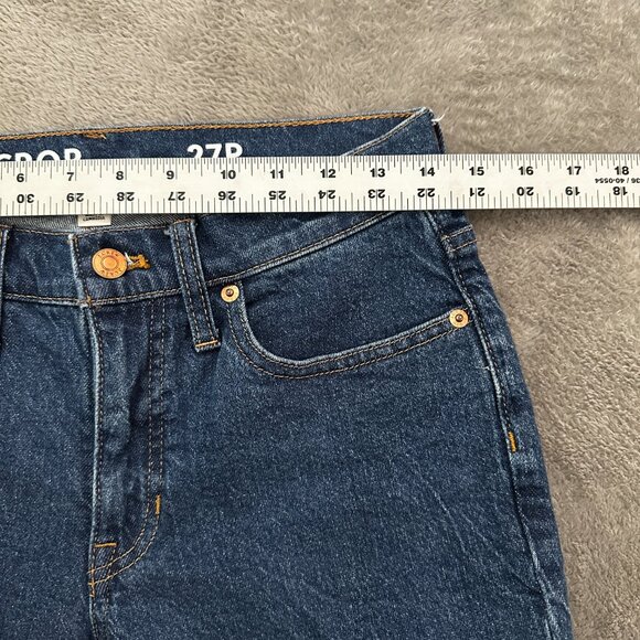 J. Crew Demi Boot Cut Crop Dark Wash Jeans Women's 27 Petite 27P - Picture 5 of 8